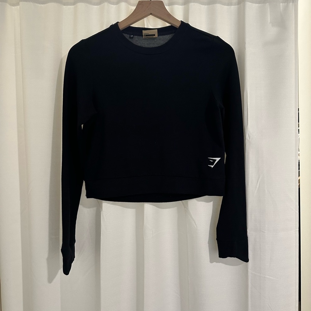 Gymshark Black Cropped Long Sleeve